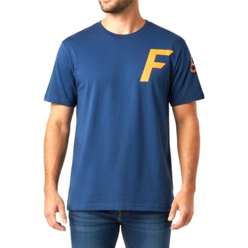 Fox Racing‎ Mens Large Active Tech T-Shirt TruDri Performance Moto Blue FX